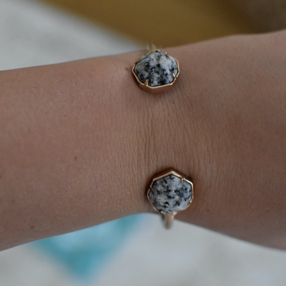 Kendra Scott Rose Gold and Granite Bangle